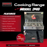 Crown 34G Cooking Range β 34-Inch 5 Burner Gas Stove with Built-In Oven & Grill for Family Cooking β